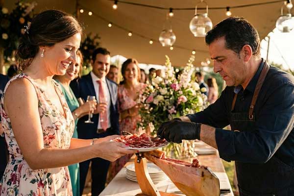 cortador de jamón para bodas