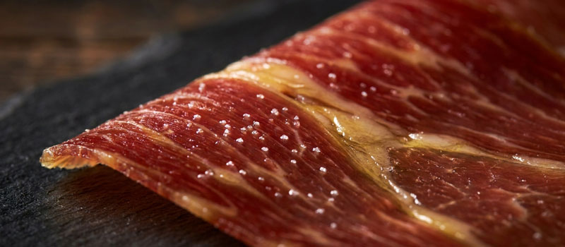 puntos blancos del jamón